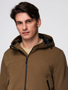 Ombre Clothing Férfi könnyű kabát vízálló réteggel és kapucnival - barna V2 C638 Ombre Clothing