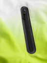 Ombre Clothing Férfi sport kabát ombre effektussal és reflektív elemekkel - fehér és lime V1 C646 Ombre Clothing