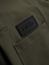 Ombre Clothing Férfi funkcionális átmeneti kabát kapucnival - olívazöld V2 OM-JANP-0225 Ombre Clothing