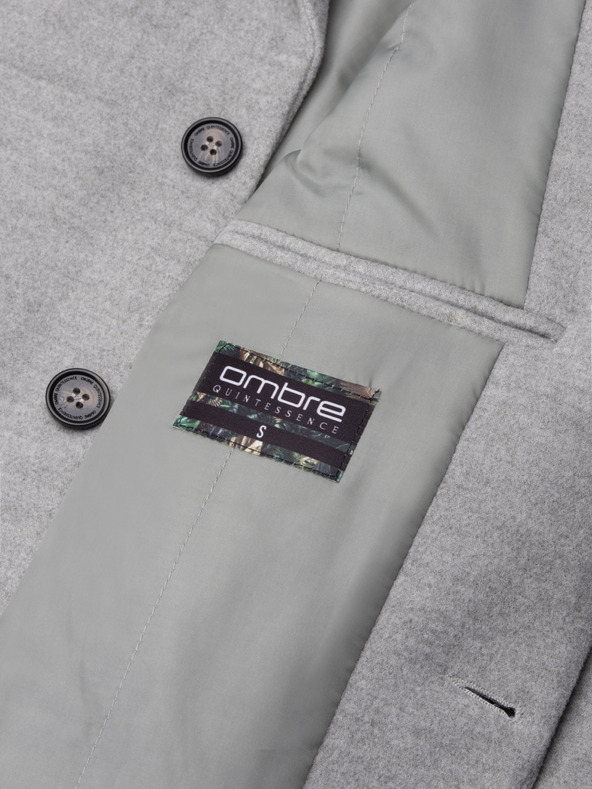 Ombre Clothing Férfi kabát - világosszürke C432 Ombre Clothing