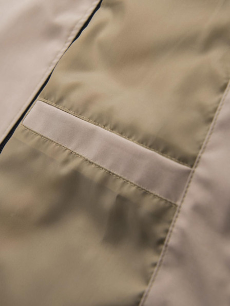 Ombre Clothing Férfi funkcionális átmeneti kabát kapucnival - bézs V3 OM-JANP-0225 Ombre Clothing