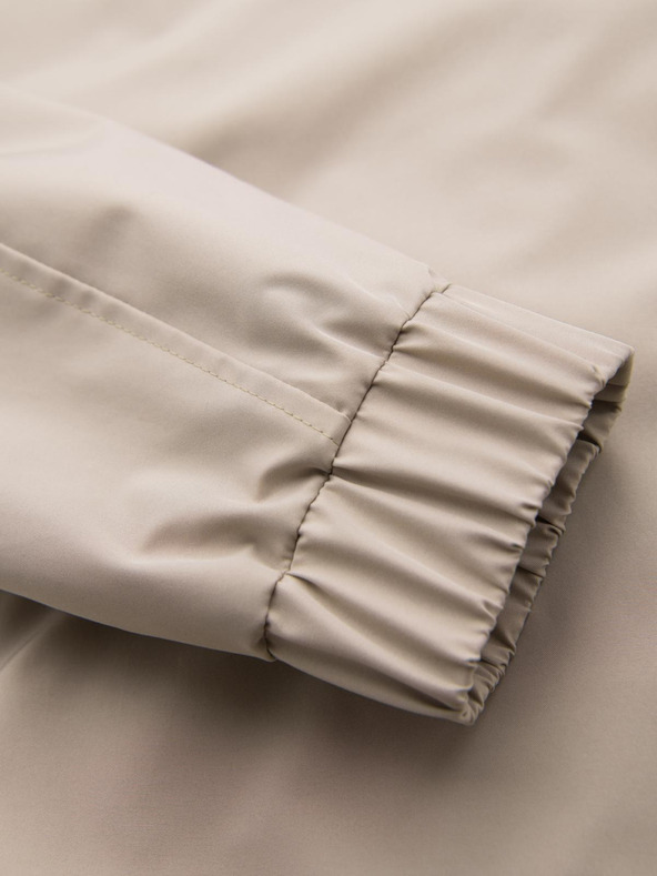 Ombre Clothing Férfi funkcionális átmeneti kabát kapucnival - bézs V3 OM-JANP-0225 Ombre Clothing