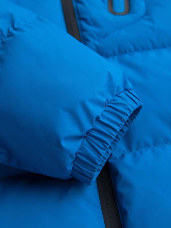 Ombre Clothing Férfi meleg steppelt kabát raglan ujjakkal - kék V2 OM-JAHP-0302 Ombre Clothing