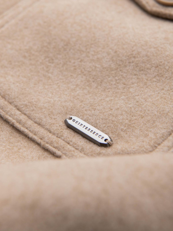 Ombre Clothing Férfi ing kabát - bézs V1 OM-JANP-0291 Ombre Clothing