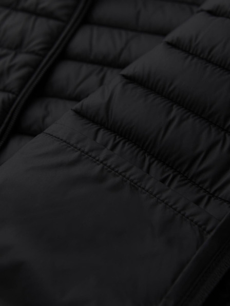 Ombre Clothing Klasszikus férfi steppelt kabát zsebbel - fekete V1 OM-JALP-0295 Ombre Clothing