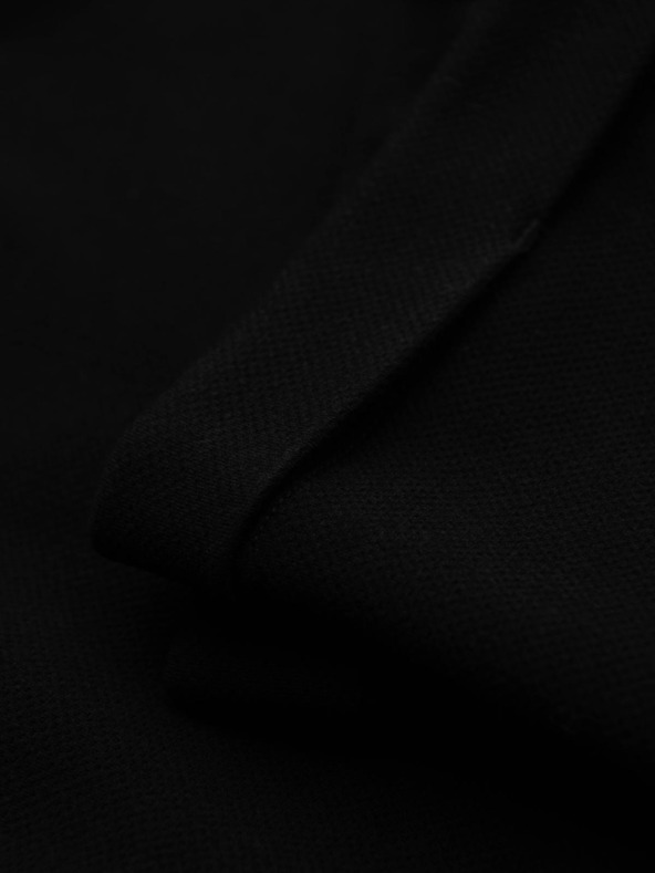 Ombre Clothing Férfi nadrág piké kötöttből állítható derekkal - fekete V2 OM-PACP-0283 Ombre Clothing