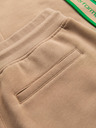 Ombre Clothing Férfi sportnadrág szegélyezéssel - barna V1 OM-PASK-0284 Ombre Clothing