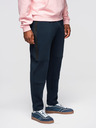 Ombre Clothing Férfi nadrág egyenes szárral és gumi részletekkel - sötét kék V2 OM-PASK-0281 Ombre Clothing