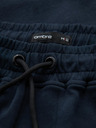 Ombre Clothing Férfi nadrág egyenes szárral és gumi részletekkel - sötét kék V2 OM-PASK-0281 Ombre Clothing