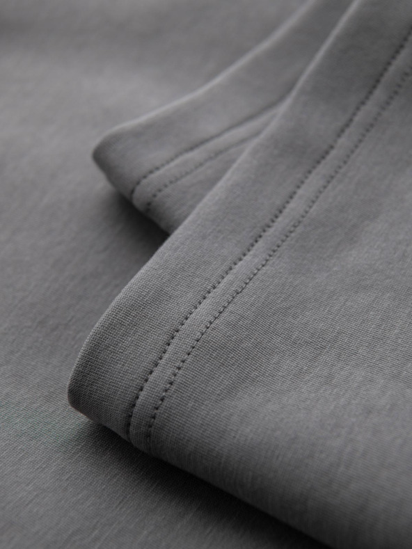 Ombre Clothing Férfi nadrág egyenes szárral és gumi részletekkel - szürke V3 OM-PASK-0281 Ombre Clothing