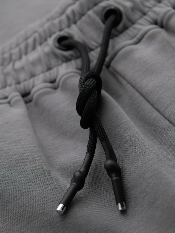 Ombre Clothing Férfi nadrág egyenes szárral és gumi részletekkel - szürke V3 OM-PASK-0281 Ombre Clothing