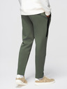 Ombre Clothing Férfi nadrág egyenes szárral és gumi részletekkel - sötét oliva zöld V4 OM-PASK-0281 Ombre Clothing