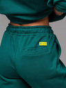 Ombre Clothing Klasszikus uniszex nadrág bordázott mandzettákkal - sötét zöld V17 OU-PSBC-0100 Ombre Clothing