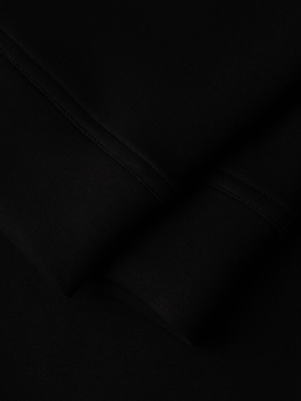 Ombre Clothing Férfi nadrág bordázott szárral és gumi nyomattal - fekete V1 OM-PASK-0223 Ombre Clothing