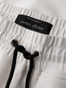 Ombre Clothing Férfi nadrág bordázott szárral és gumi nyomattal - fehér V2 OM-PASK-0223 Ombre Clothing
