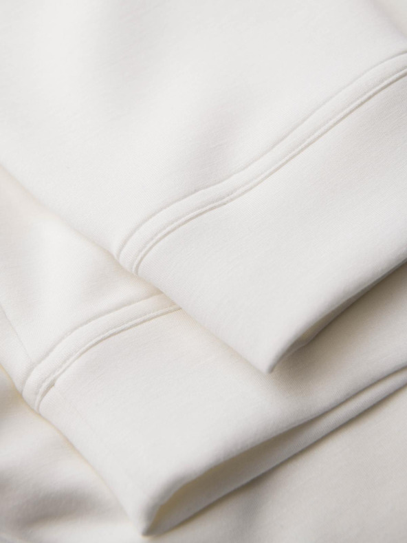 Ombre Clothing Férfi nadrág bordázott szárral és gumi nyomattal - fehér V2 OM-PASK-0223 Ombre Clothing