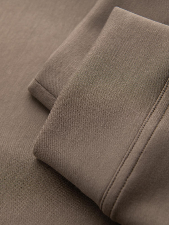 Ombre Clothing Férfi nadrág bordázott szárral és gumi nyomattal - hamu V3 OM-PASK-0223 Ombre Clothing