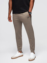 Ombre Clothing Férfi nadrág bordázott szárral és gumi nyomattal - hamu V3 OM-PASK-0223 Ombre Clothing