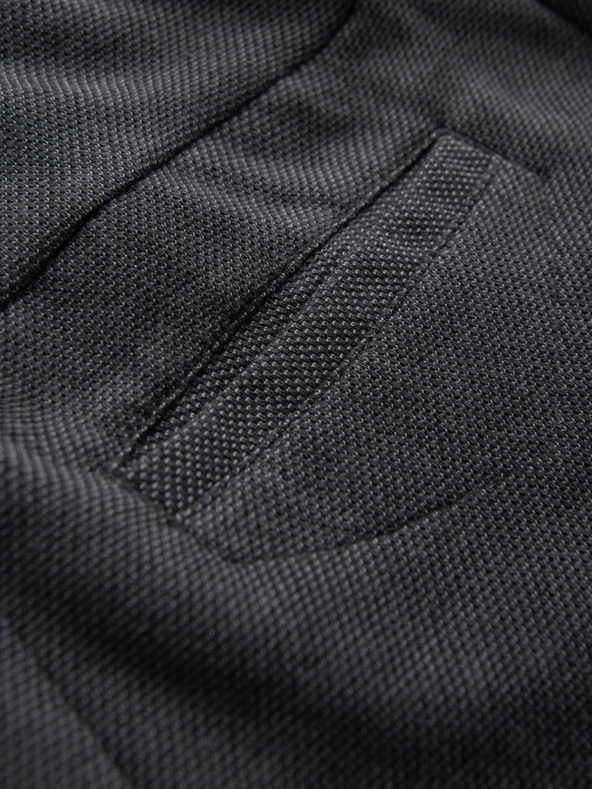 Ombre Clothing Férfi kötött nadrág rugalmas derekkal - sötét szürke V2 OM-PACP-0116 Ombre Clothing