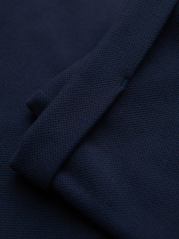 Ombre Clothing Férfi nadrág piké kötöttből állítható derekkal - sötét kék V1 OM-PACP-0283 Ombre Clothing