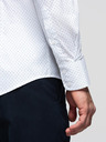 Ombre Clothing Férfi pamut ing REGULAR FIT finom mintával - fehér V1 K698 Ombre Clothing