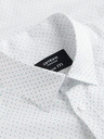 Ombre Clothing Férfi pamut ing REGULAR FIT finom mintával - fehér V1 K698 Ombre Clothing