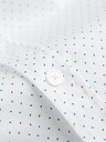 Ombre Clothing Férfi pamut ing REGULAR FIT finom mintával - fehér V1 K698 Ombre Clothing