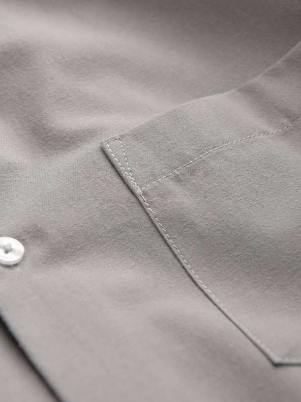 Ombre Clothing Férfi ing klasszikus regular fit szabással - szürke V1 K694 Ombre Clothing