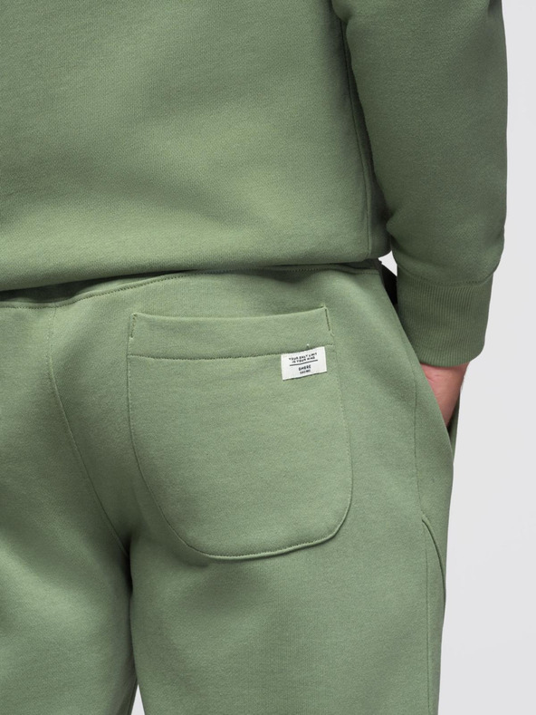 Ombre Clothing Férfi fleece szett kapucnis pulóver + jogger nadrág - világoszöld V3 Z119 Ombre Clothing