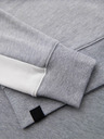 Ombre Clothing Férfi pulóver kontrasztos szegéllyel és raglan ujjakkal - szürke melír V2 OM-SSNZ-0200 Ombre Clothing