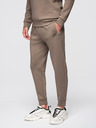 Ombre Clothing Férfi melegítő szett galleres pulóver + jogger nadrág - szürkésbarna V3 Z117 Ombre Clothing