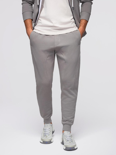 Ombre Clothing Férfi melegítő szett kapucnis pulóver + jogger nadrág - szürke V8 Z119 Ombre Clothing