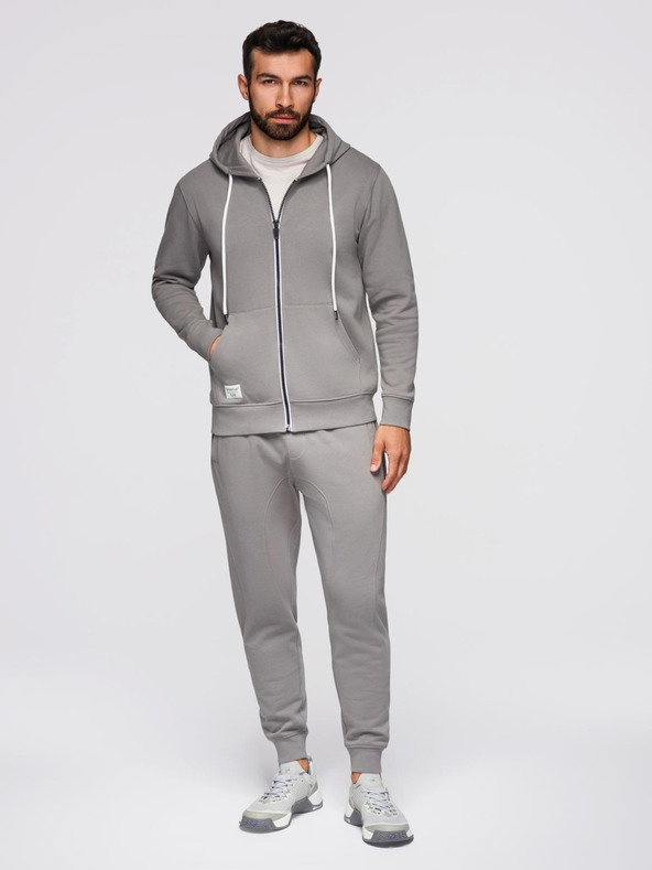 Ombre Clothing Férfi melegítő szett kapucnis pulóver + jogger nadrág - szürke V8 Z119 Ombre Clothing