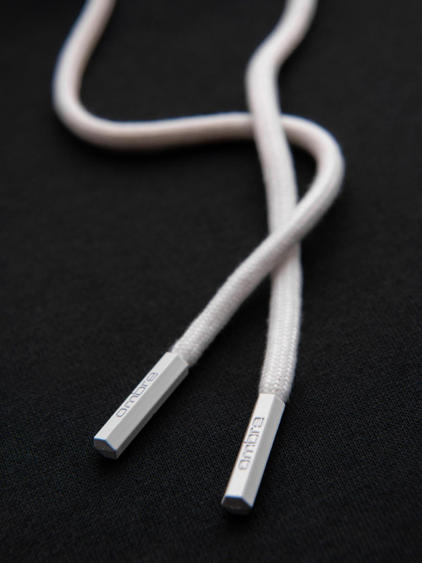 Ombre Clothing Férfi pulóver kontraszt varrással és kapucnival - fekete V1 OM-SSNZ-0250 Ombre Clothing