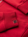 Ombre Clothing Férfi kapucnis pulóver egyetemi nyomattal - piros V1 B1714 Ombre Clothing