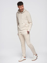 Ombre Clothing Férfi melegítő szett pulóver + regular fit nadrág - bézs V1 Z120 Ombre Clothing