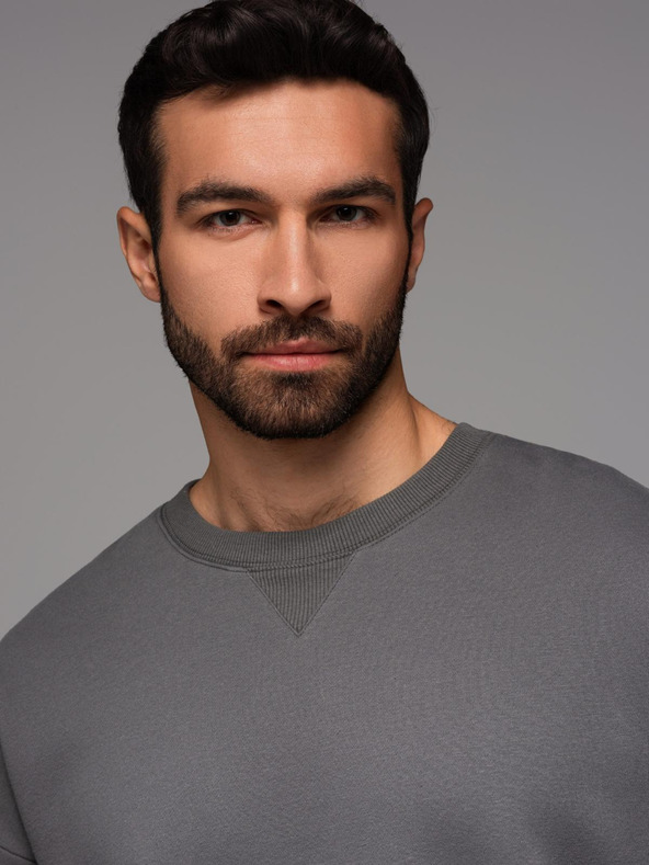 Ombre Clothing UNISEX sportdivatú melegítő szett nadrággal és pulóverrel - szürke V18 Z109 Ombre Clothing