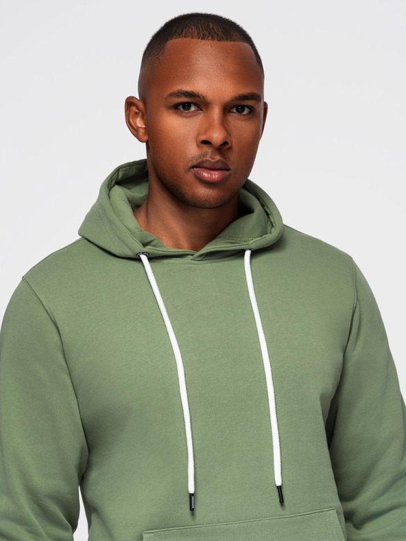 Ombre Clothing Férfi melegítő szett pulóver + nadrág regular fit - világoszöld V3 Z120 Ombre Clothing