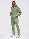 Ombre Clothing Férfi melegítő szett pulóver + nadrág regular fit - világoszöld V3 Z120 Ombre Clothing