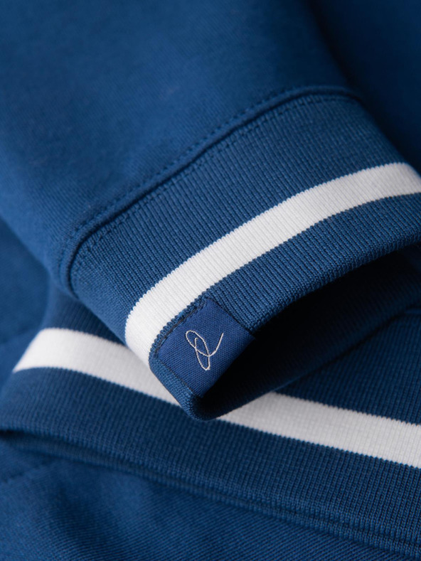 Ombre Clothing Férfi pulóver raglan ujjal és kontraszt részletekkel - sötét kék V1 OM-SSNZ-0244 Ombre Clothing