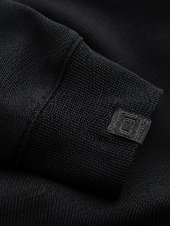 Ombre Clothing Férfi pulóver kapucival és grafikával - fekete V3 B1714 Ombre Clothing