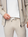 Ombre Clothing Férfi melegítő szett kapucnis pulóver + jogger nadrág - bézs V1 Z119 Ombre Clothing