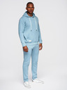 Ombre Clothing Férfi melegítő szett pulóver + regular fit nadrág - világos kék V7 Z120 Ombre Clothing