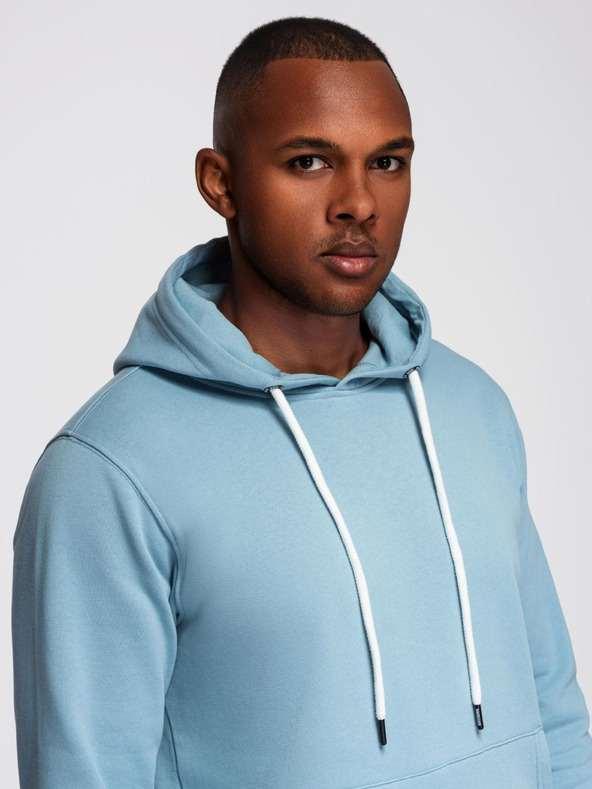 Ombre Clothing Férfi melegítő szett pulóver + regular fit nadrág - világos kék V7 Z120 Ombre Clothing