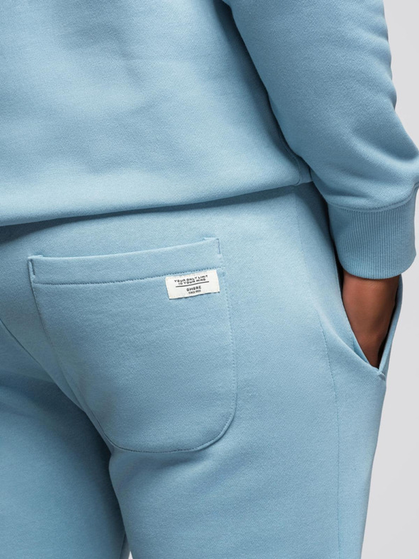 Ombre Clothing Férfi melegítő szett pulóver + regular fit nadrág - világos kék V7 Z120 Ombre Clothing