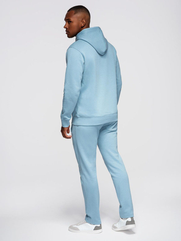 Ombre Clothing Férfi melegítő szett pulóver + regular fit nadrág - világos kék V7 Z120 Ombre Clothing
