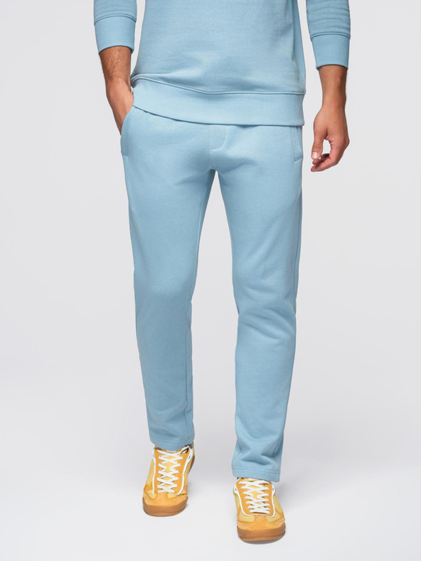Ombre Clothing Férfi melegítő szett kerek nyakú pulóver + regular fit nadrág - világos kék V7 Z122 Ombre Clothing