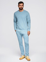 Ombre Clothing Férfi melegítő szett kerek nyakú pulóver + regular fit nadrág - világos kék V7 Z122 Ombre Clothing
