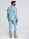 Ombre Clothing Férfi melegítő szett kerek nyakú pulóver + regular fit nadrág - világos kék V7 Z122 Ombre Clothing