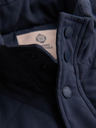Ombre Clothing Férfi varrott ujjatlan dzseki barackhatással - sötétkék V2 OM-JAVJ-0277 Ombre Clothing